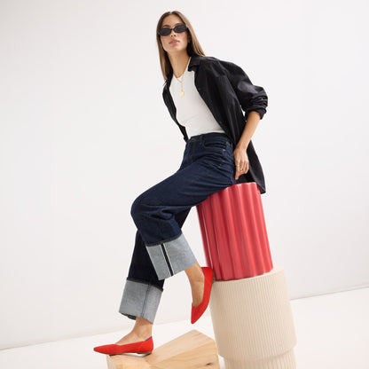 Rothys The Point II in Poppy Mesh