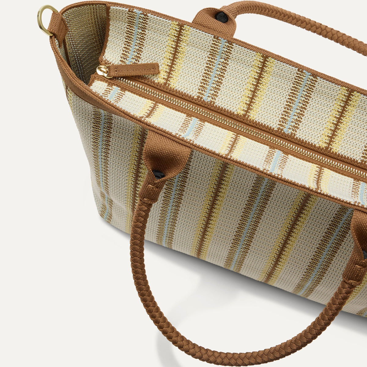 Rothys The Lightweight Zipper Tote in Sunbeam Market Stripe