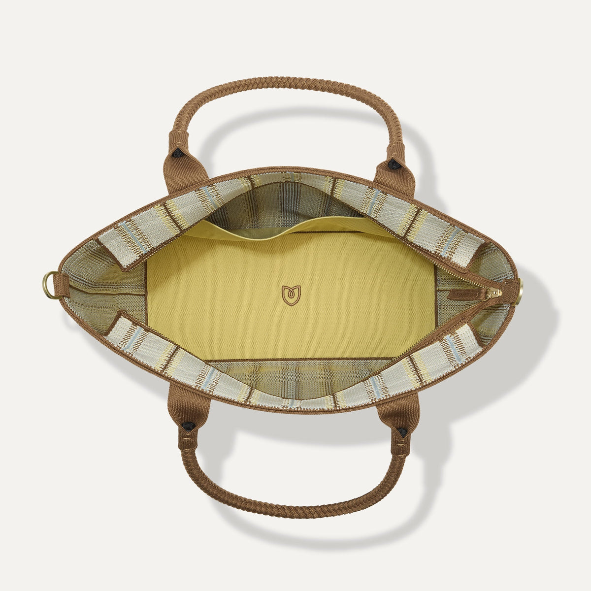 Rothys The Lightweight Zipper Tote in Sunbeam Market Stripe