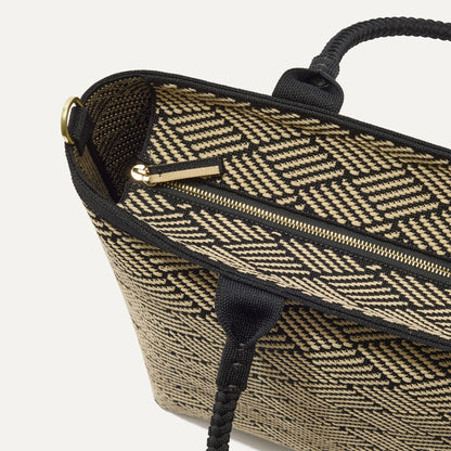 Rothys The Lightweight Zipper Tote in Polar Zig Zag