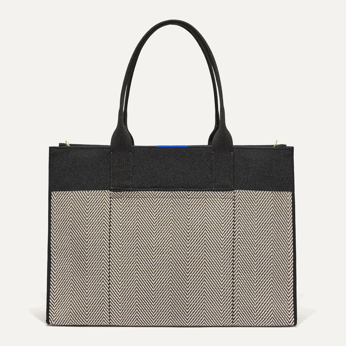Rothys The Classic Tote in Black Herringbone