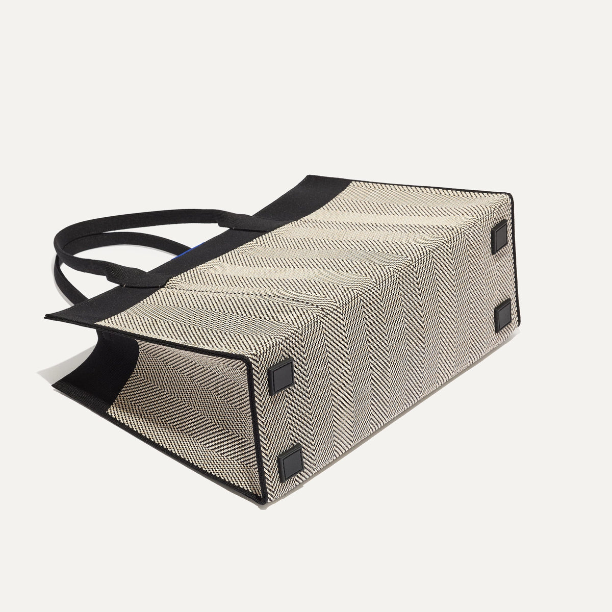 Rothys The Classic Tote in Black Herringbone