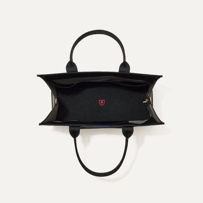 Rothys The Classic Tote in Black Herringbone