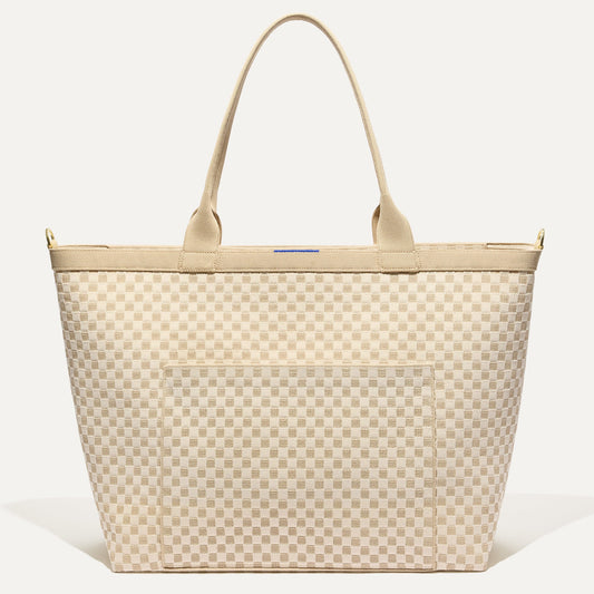 Rothys The Zip Travel Tote in Parchment Basketweave