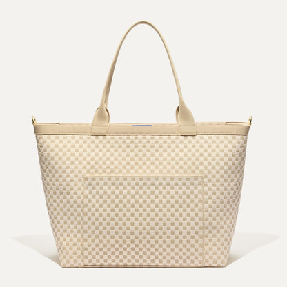 Rothys The Zip Travel Tote in Parchment Basketweave