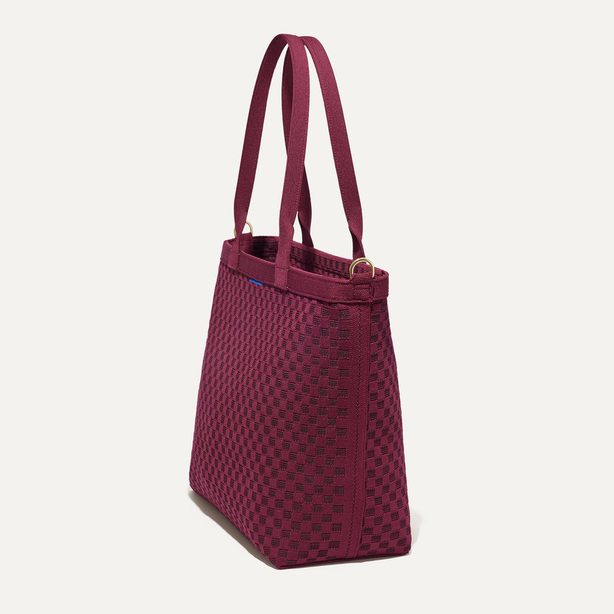 Rothys The Lightweight Zipper Tote in Cabernet Check