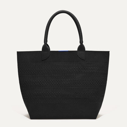 Rothys The Lightweight Tote in Black Crochet