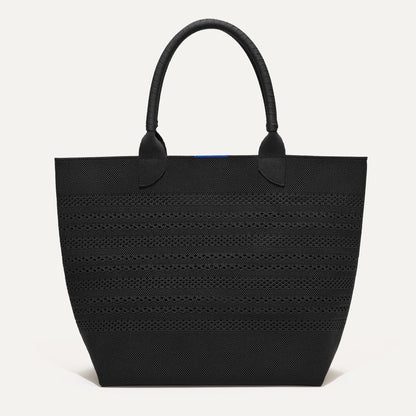 Rothys The Lightweight Tote in Black Crochet