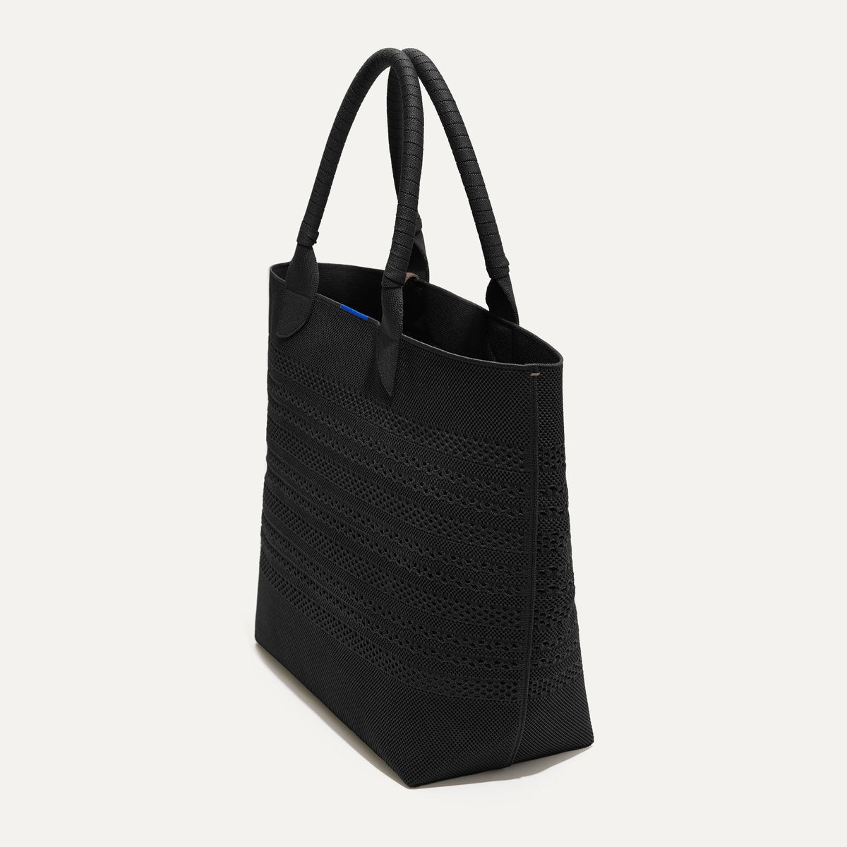Rothys The Lightweight Tote in Black Crochet
