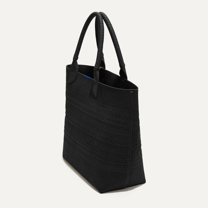 Rothys The Lightweight Tote in Black Crochet
