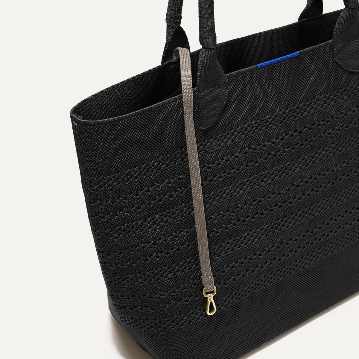 Rothys The Lightweight Tote in Black Crochet