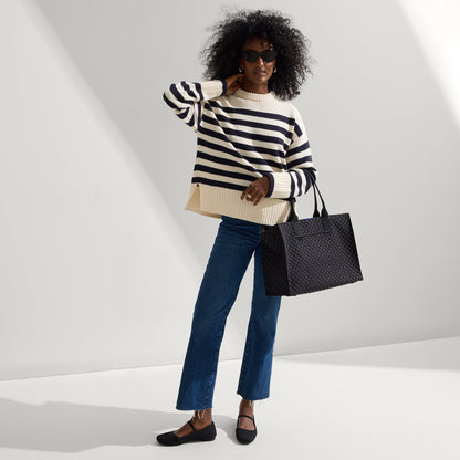 Rothys The Classic Tote in Black Sand