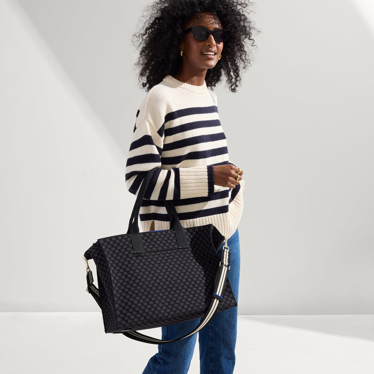 Rothys The Classic Tote in Black Sand