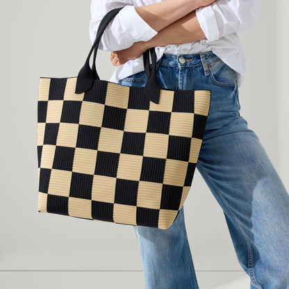 Rothys The Lightweight Tote in Checker Classic