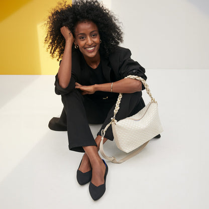 Rothys The Daily Crossbody in White Sand