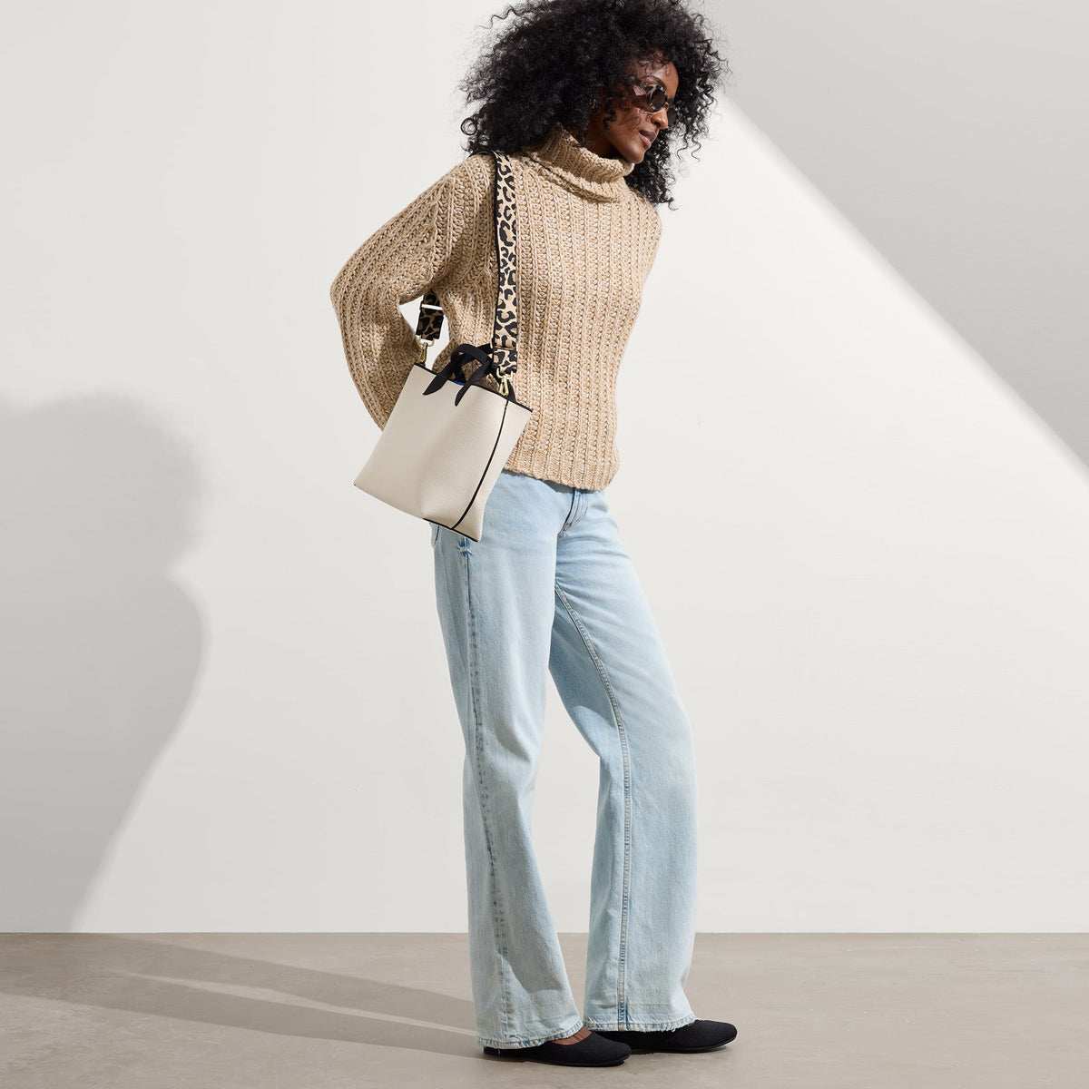 Rothys Crossbody Strap in Desert Cat