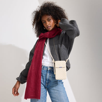 Rothys The Phone Crossbody in White Sand