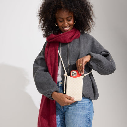 Rothys The Phone Crossbody in White Sand