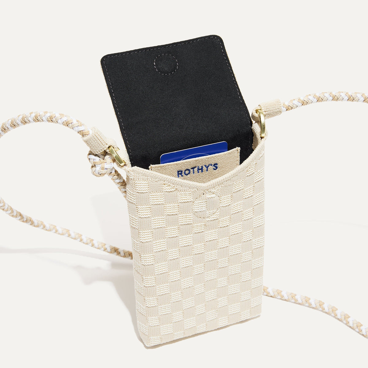 Rothys The Phone Crossbody in White Sand