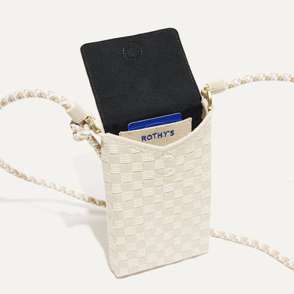 Rothys The Phone Crossbody in White Sand