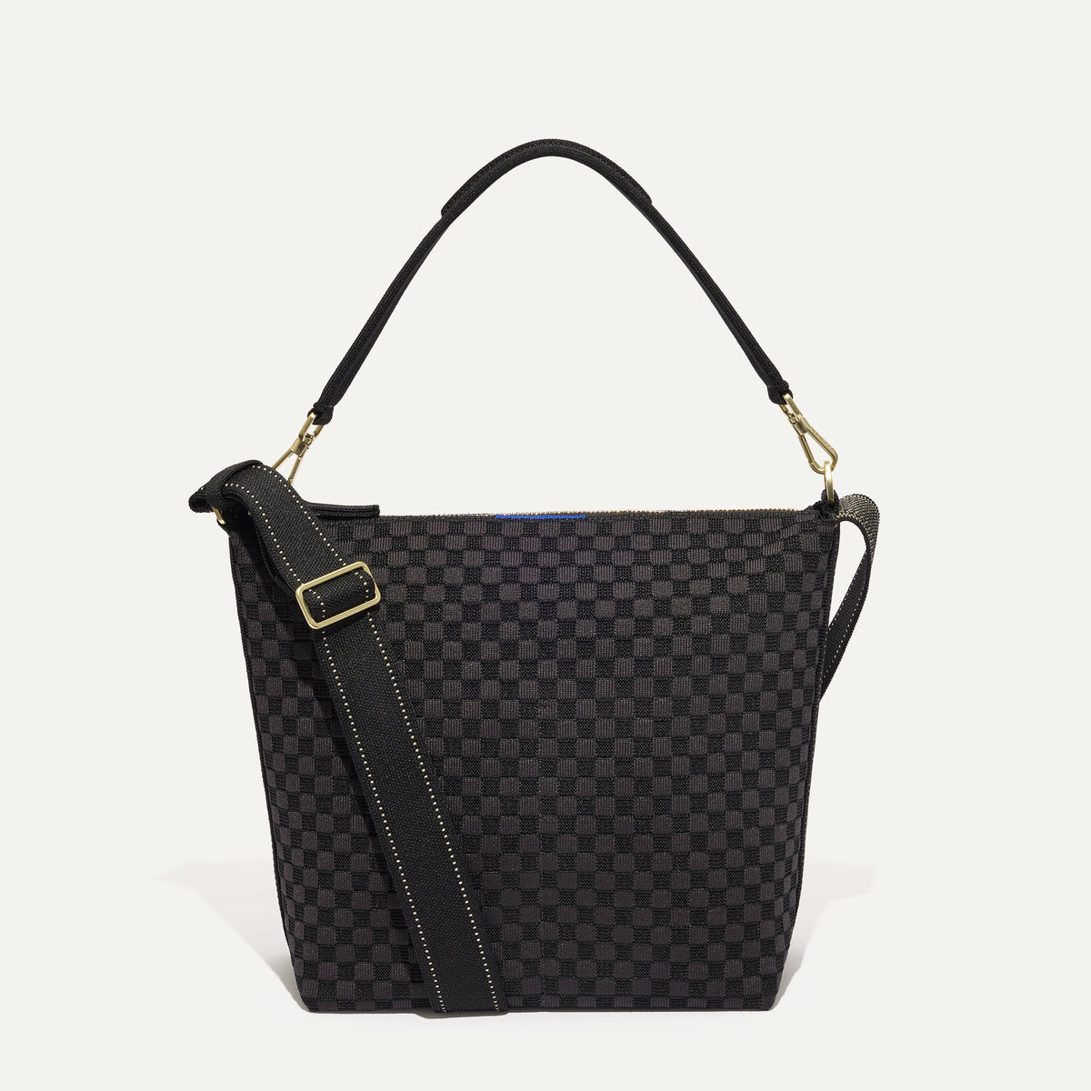 Rothys The Mini Zip Bucket in Black Sand