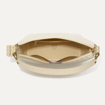 Rothys The Mini Zip Bucket in White Sand