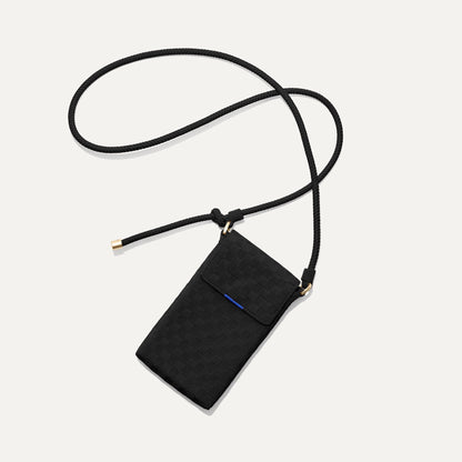 Rothys The Phone Crossbody in Black Sand