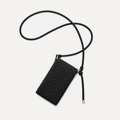 Rothys The Phone Crossbody in Black Sand