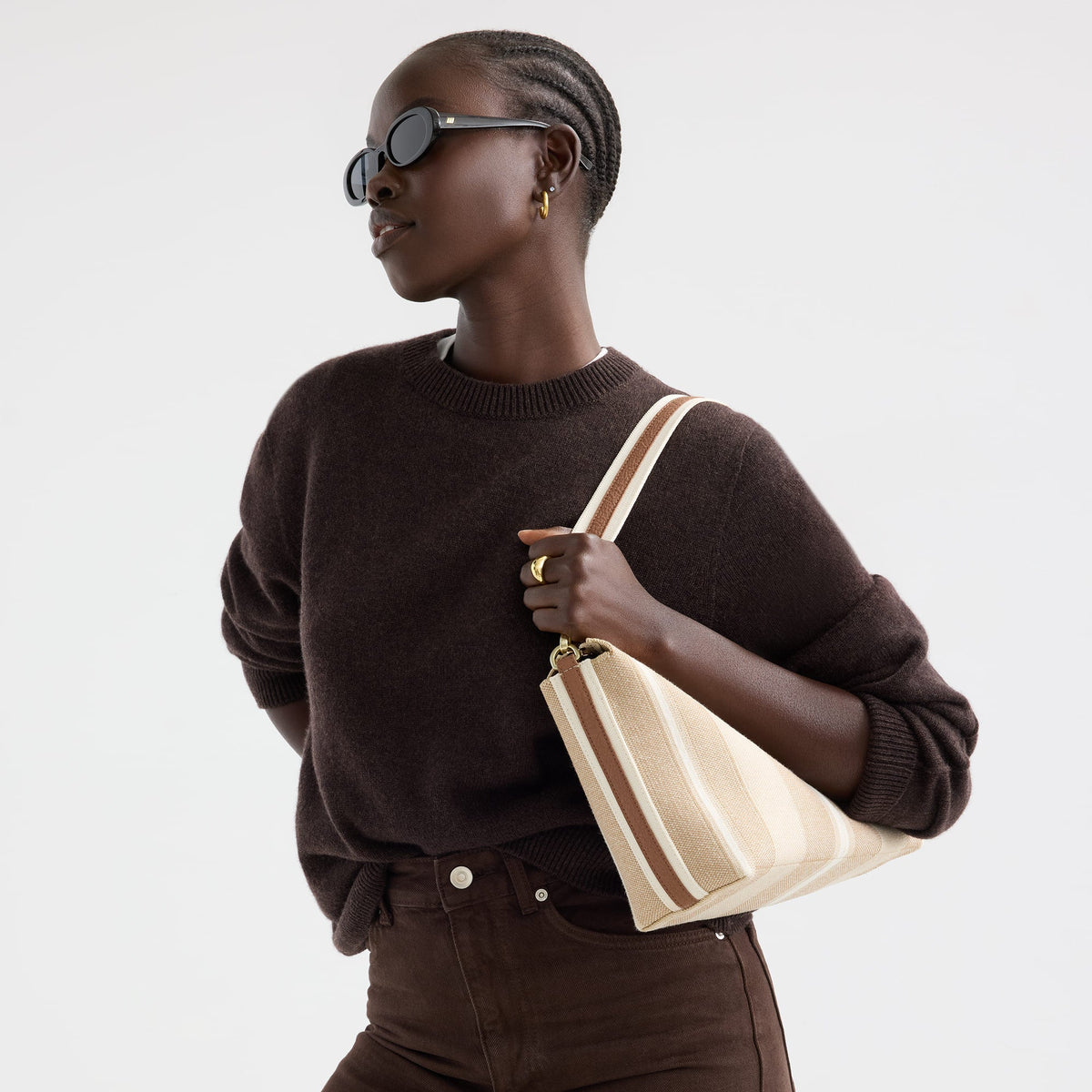 Rothys The Daily Crossbody in Oat Latte