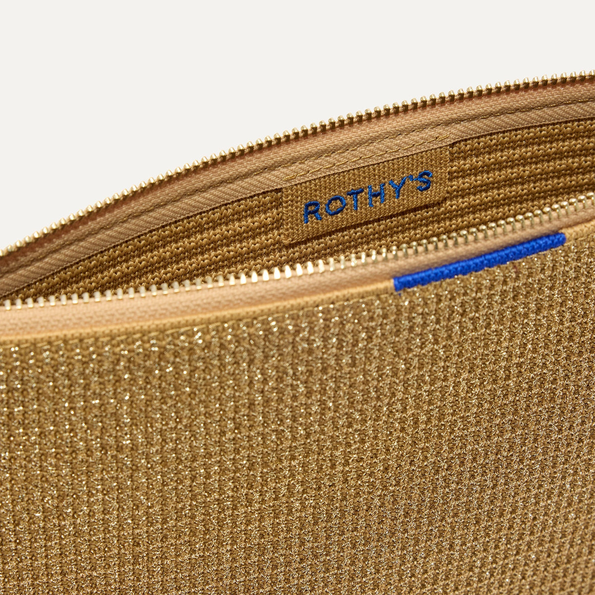 Rothys The Convertible Clutch in Glitzy Gold