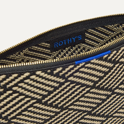 Rothys The Convertible Clutch in Polar Zig Zag