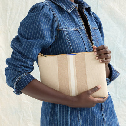 Rothys The Convertible Clutch in Oat Latte
