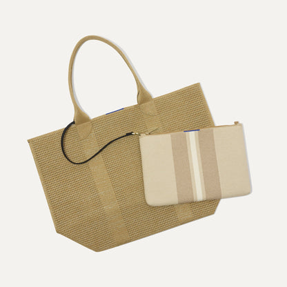 Rothys The Convertible Clutch in Oat Latte