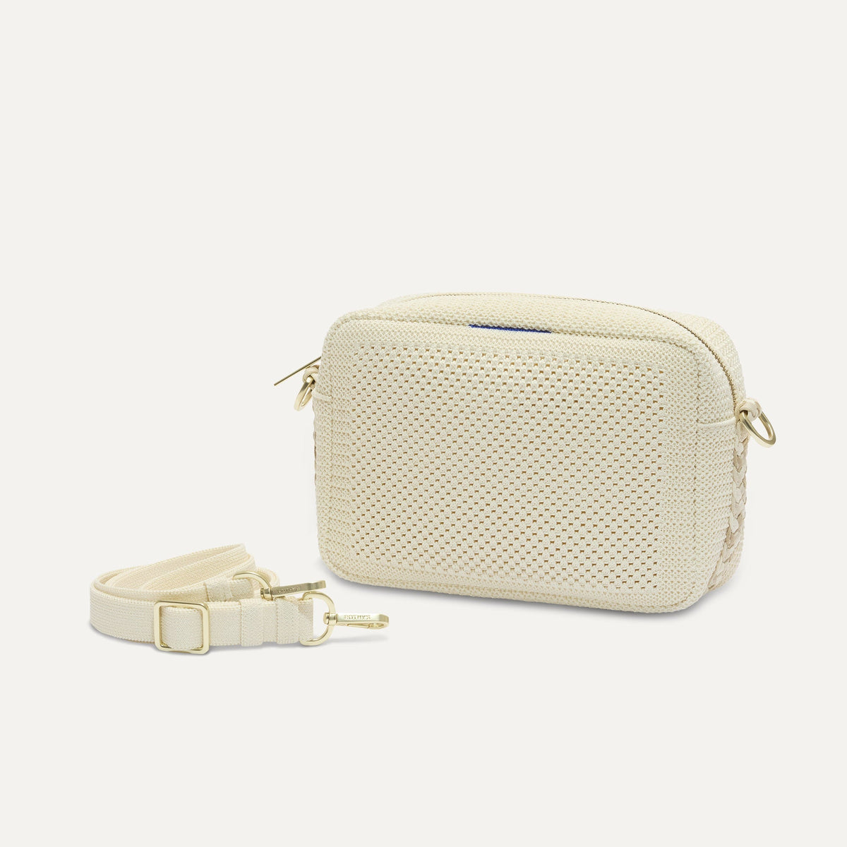 Rothys The Crossbody Camera Bag in Cream Twist Open-Knit