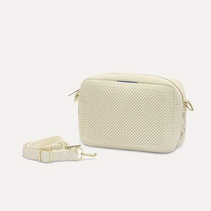Rothys The Crossbody Camera Bag in Cream Twist Open-Knit