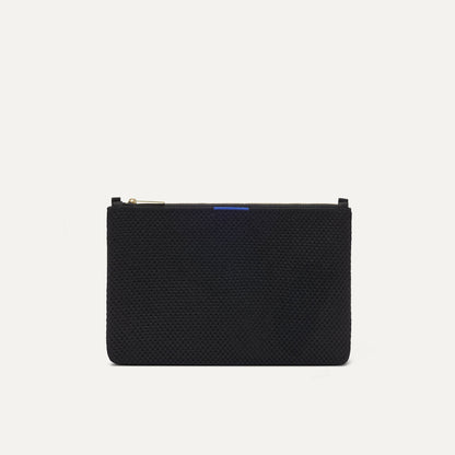 Rothys The Convertible Clutch in Black Espresso Open-Knit