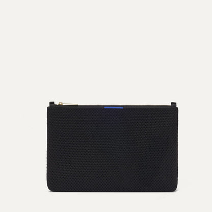 Rothys The Convertible Clutch in Black Espresso Open-Knit