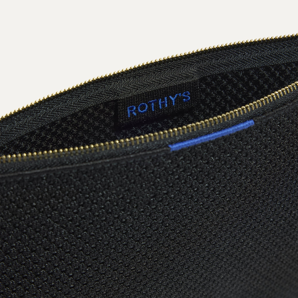 Rothys The Convertible Clutch in Black Espresso Open-Knit