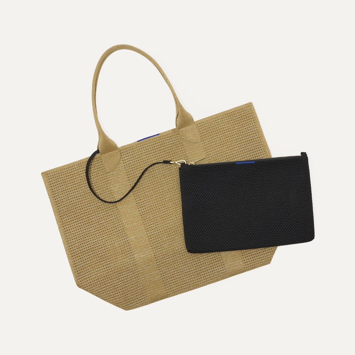 Rothys The Convertible Clutch in Black Espresso Open-Knit