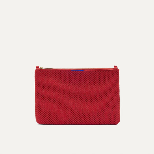 Rothys The Convertible Clutch in Scarlet Open-Knit
