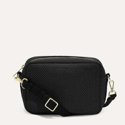 Rothys The Crossbody Camera Bag in Black Licorice Open-Knit