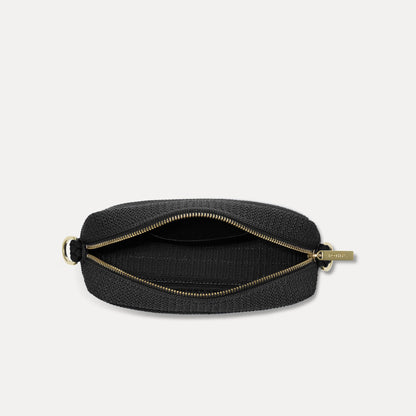 Rothys The Crossbody Camera Bag in Black Licorice Open-Knit