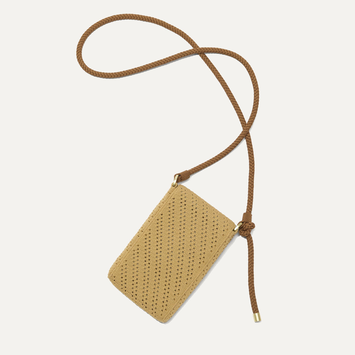 Rothys The Phone Crossbody in Brown Butter Crochet