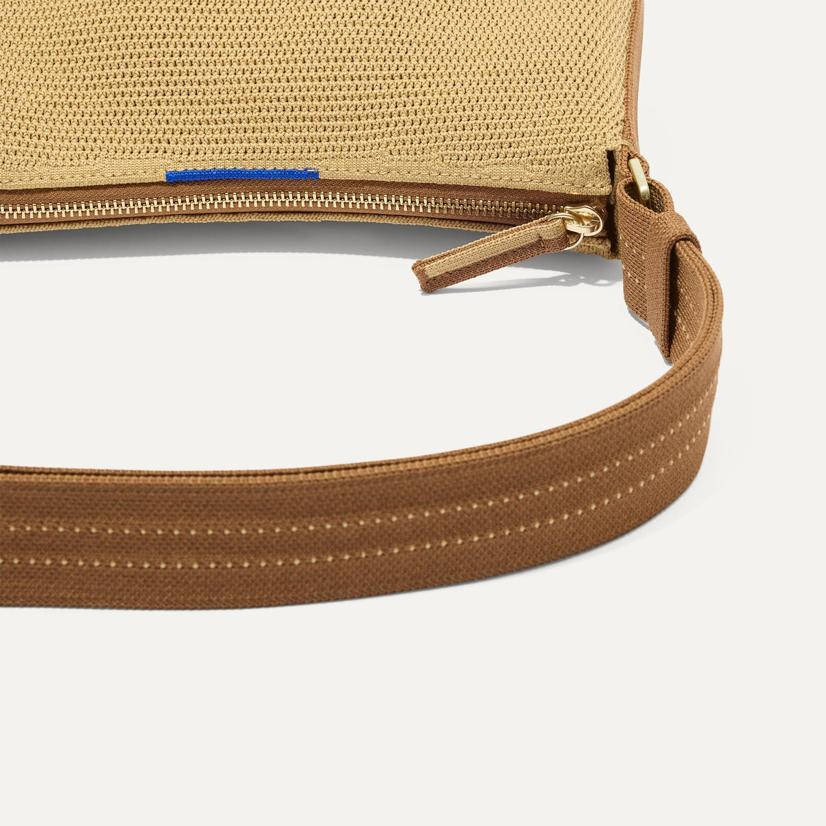 Rothys The Casual Crossbody in Brown Butter Raffia-Knit