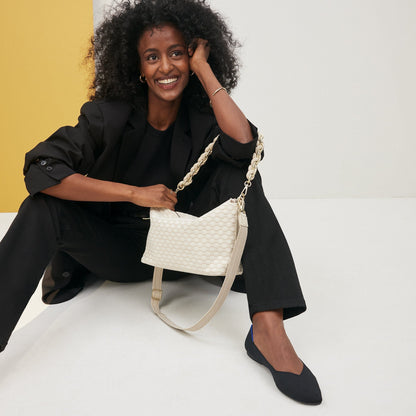 Rothys The Shoulder Strap in White Chain