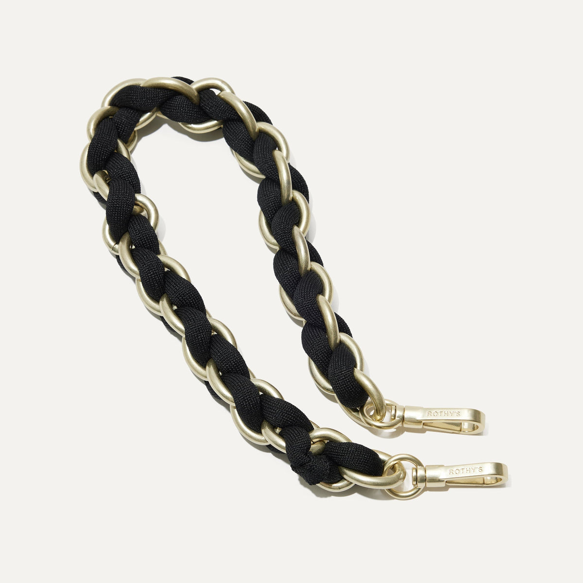 Rothys The Shoulder Strap in Black Chain