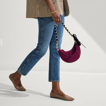 Rothys The Mini Crescent Bag in Beet