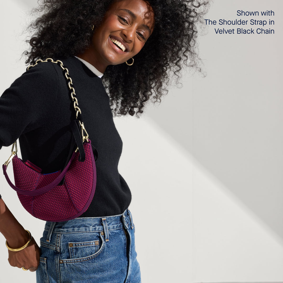 Rothys The Mini Crescent Bag in Beet