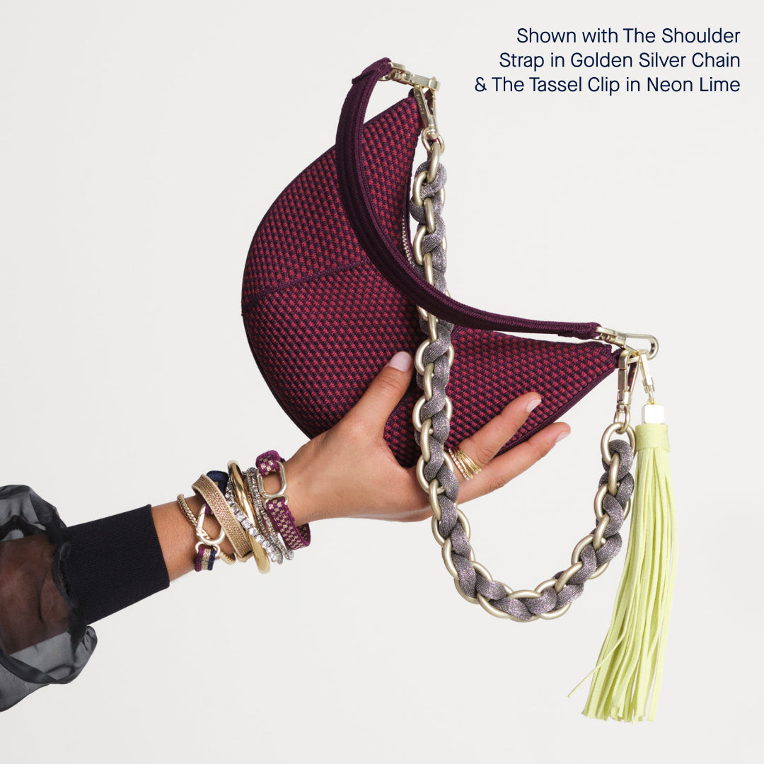 Rothys The Mini Crescent Bag in Beet