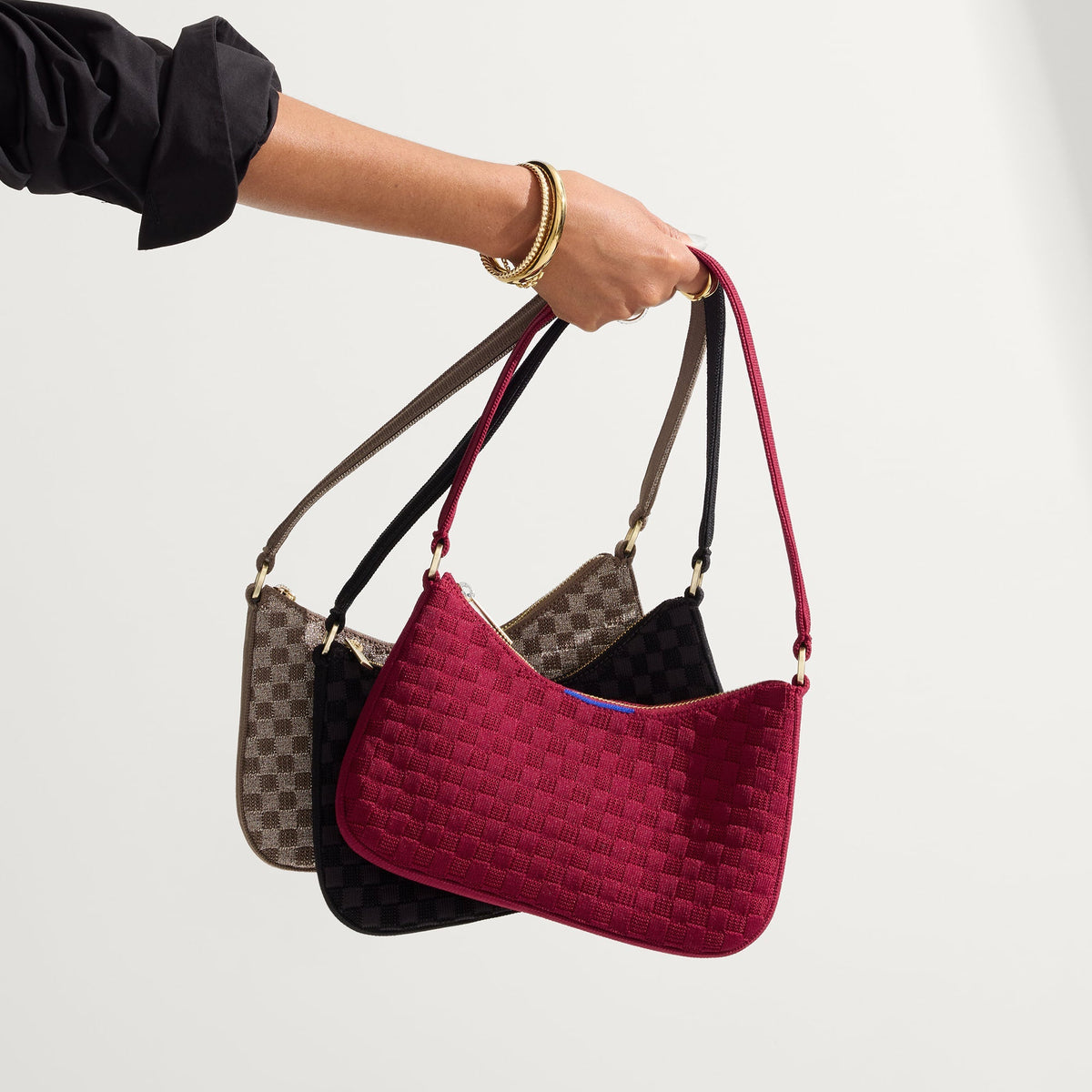Rothys The Mini Shoulder Bag in Light Pewter